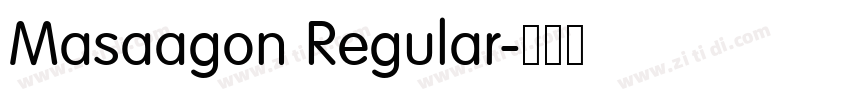 Masaagon Regular字体转换